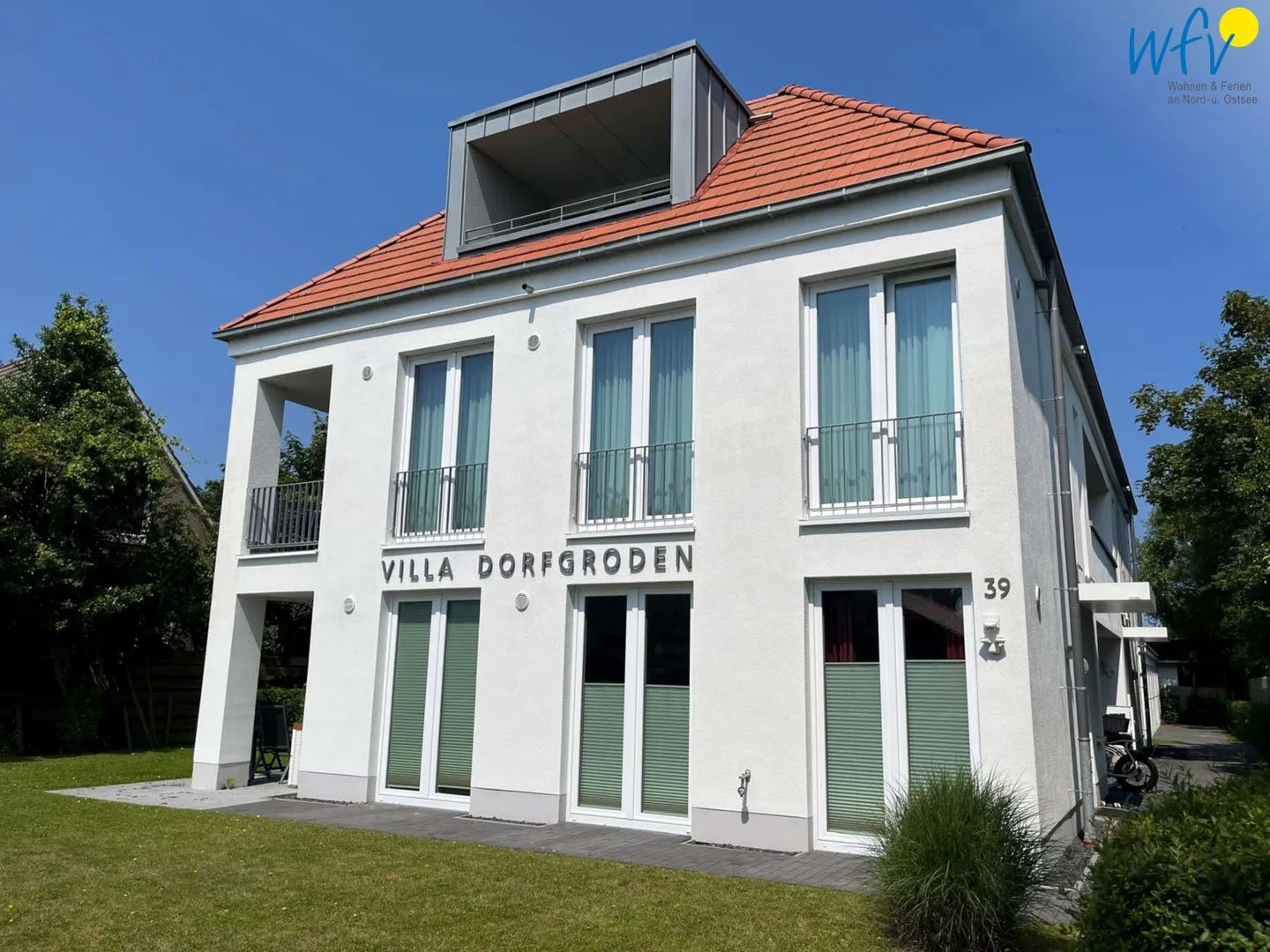 Villa Dorfgroden Ferienwohnung Strandvogt Wangerooge - Hauptansicht