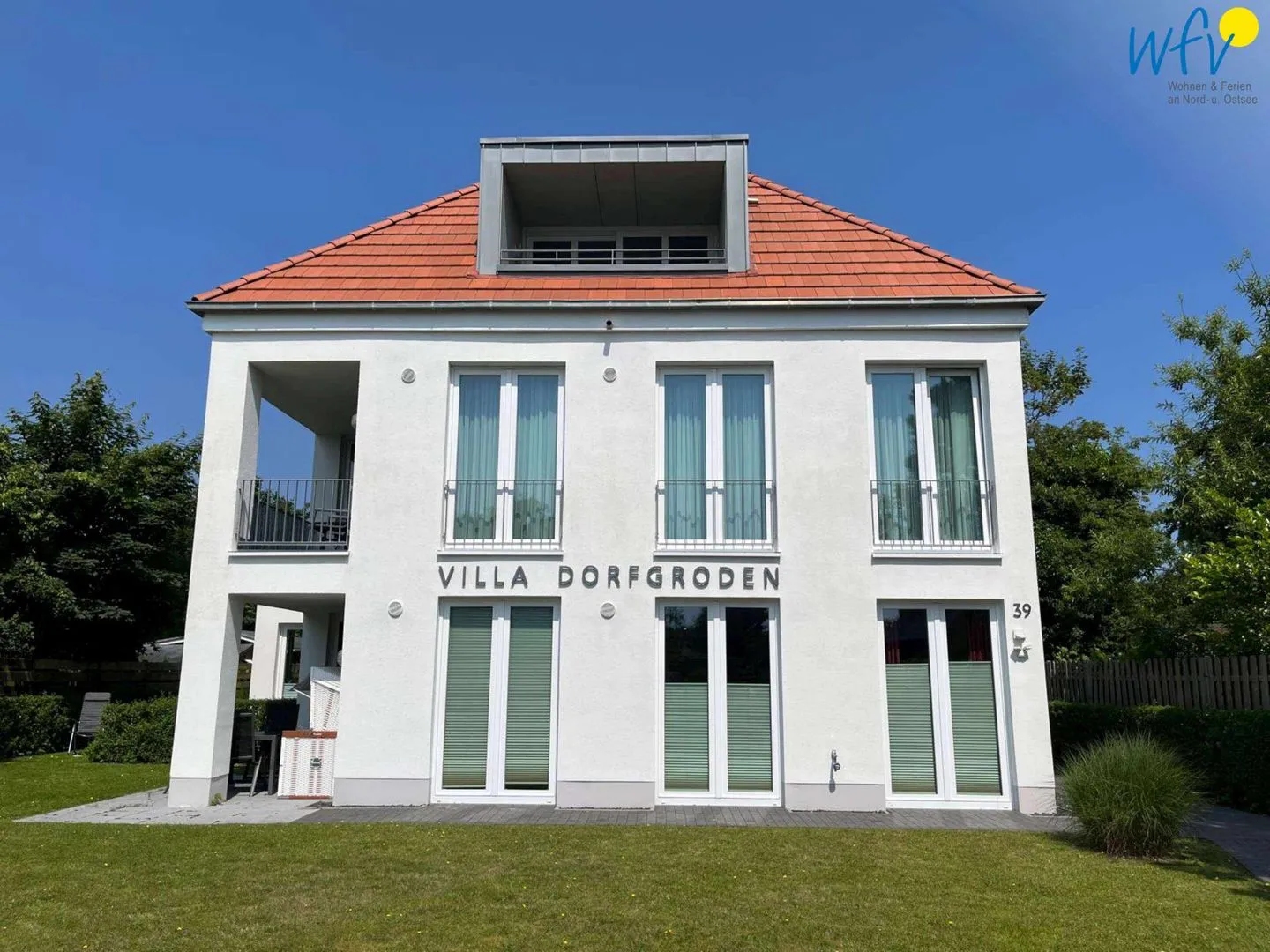 Villa Dorfgroden Ferienwohnung Strandvogt Wangerooge - Hauptansicht