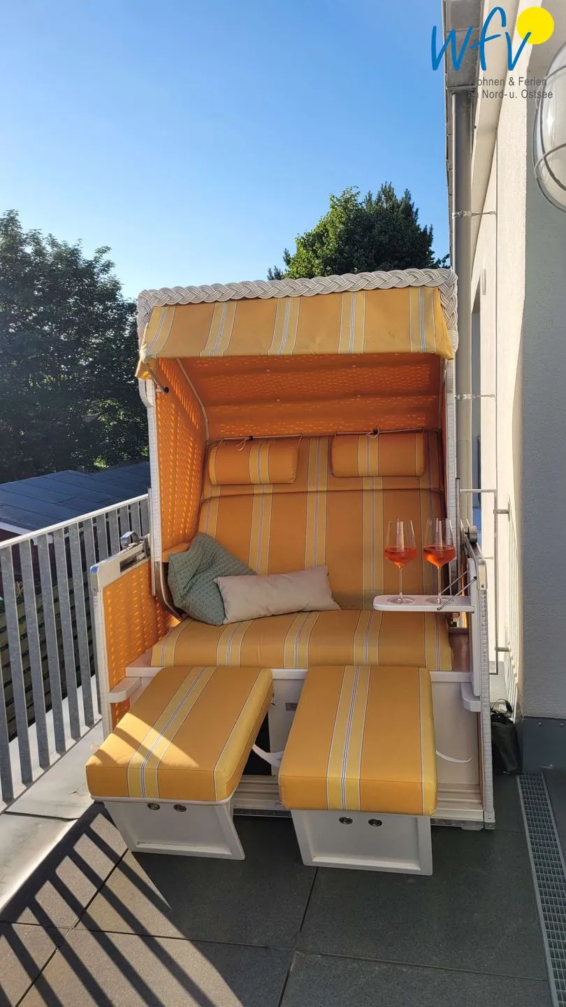 Villa Dorfgroden Ferienwohnung Strandvogt Wangerooge - Balkon