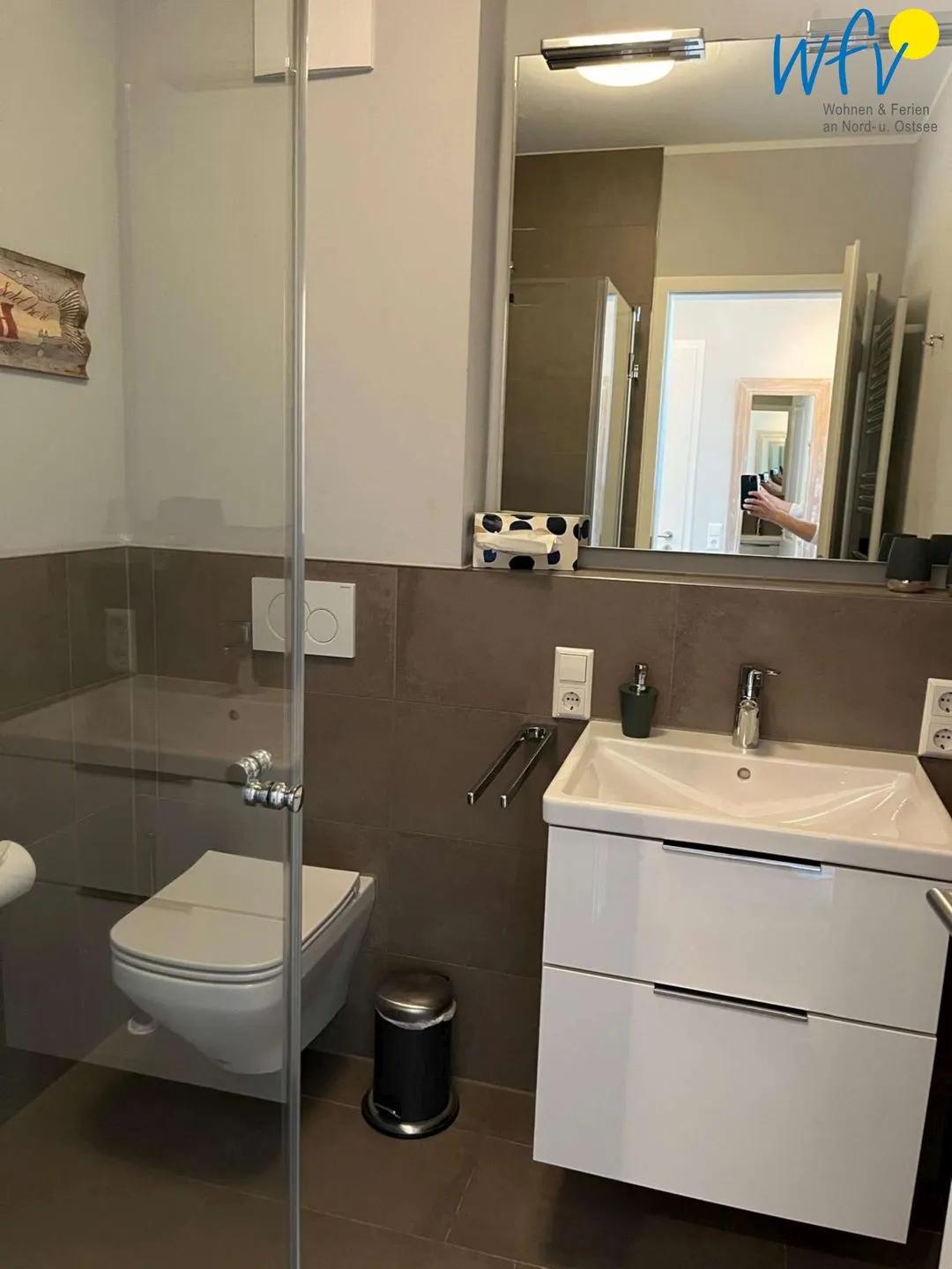 Villa Dorfgroden Ferienwohnung Strandvogt Wangerooge - Badezimmer