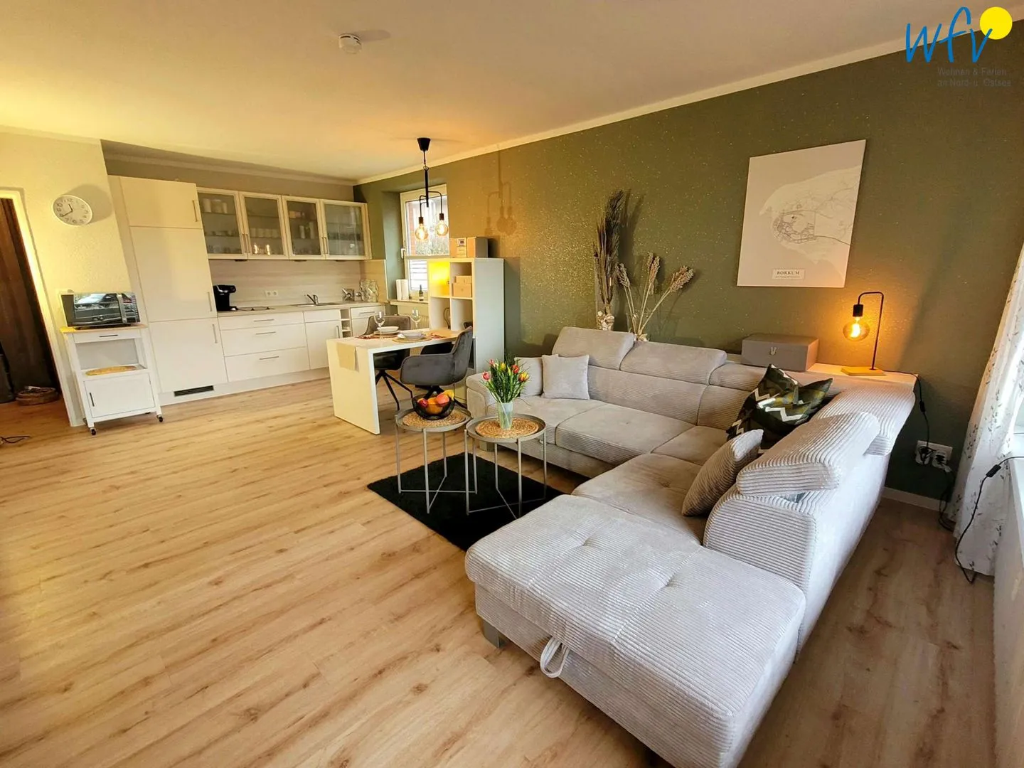 Holiday Residenz II Ferienwohnung Nordseeliebe Borkum - Wohnzimmer