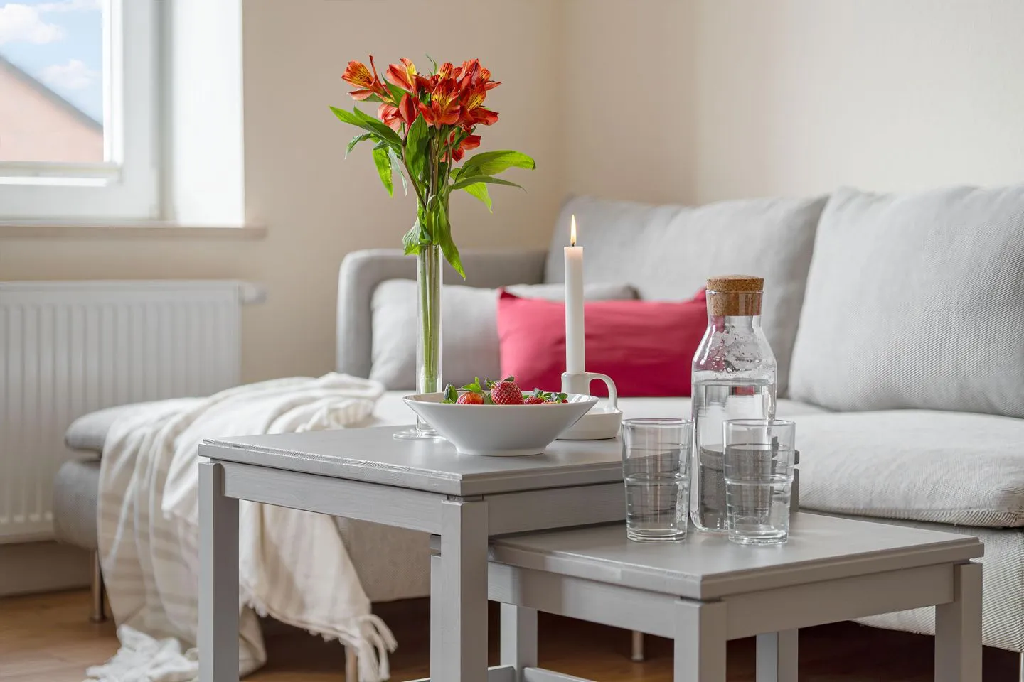 Ferienwohnung Gut Hardesby Sörup - Ganz viel Gemütlichkeit im Wohnzimmer