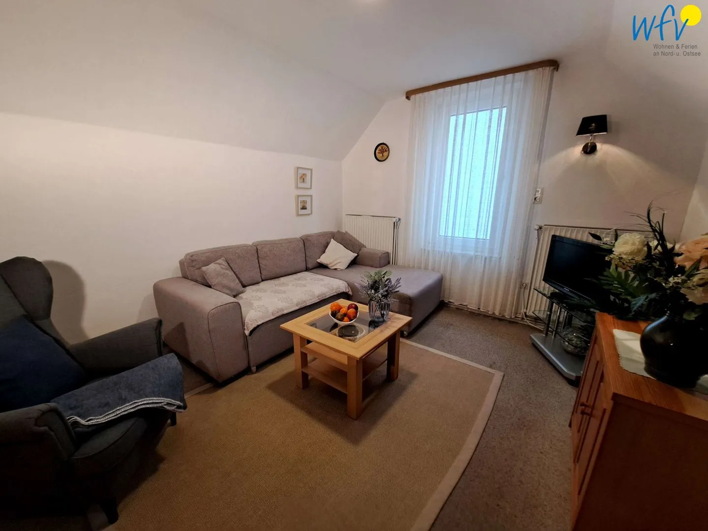 Haus Bonhuis Ferienwohnung Schwalbennest Borkum - Wohnzimmer
