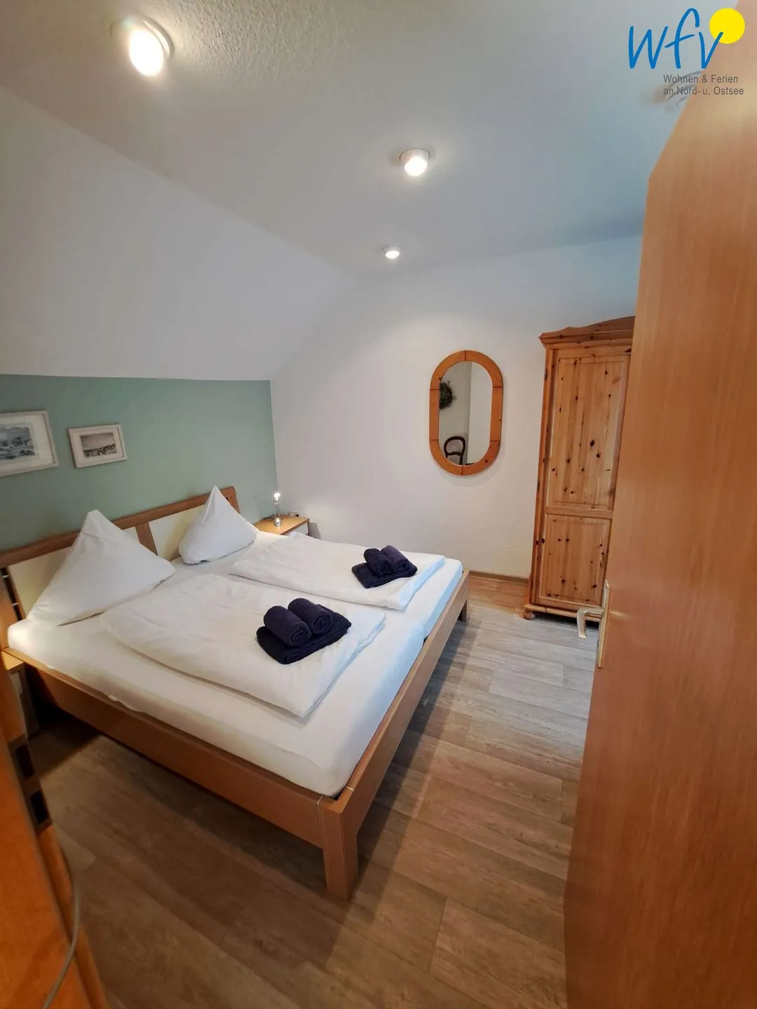 Haus Bonhuis Ferienwohnung Schwalbennest Borkum - Schlafzimmer