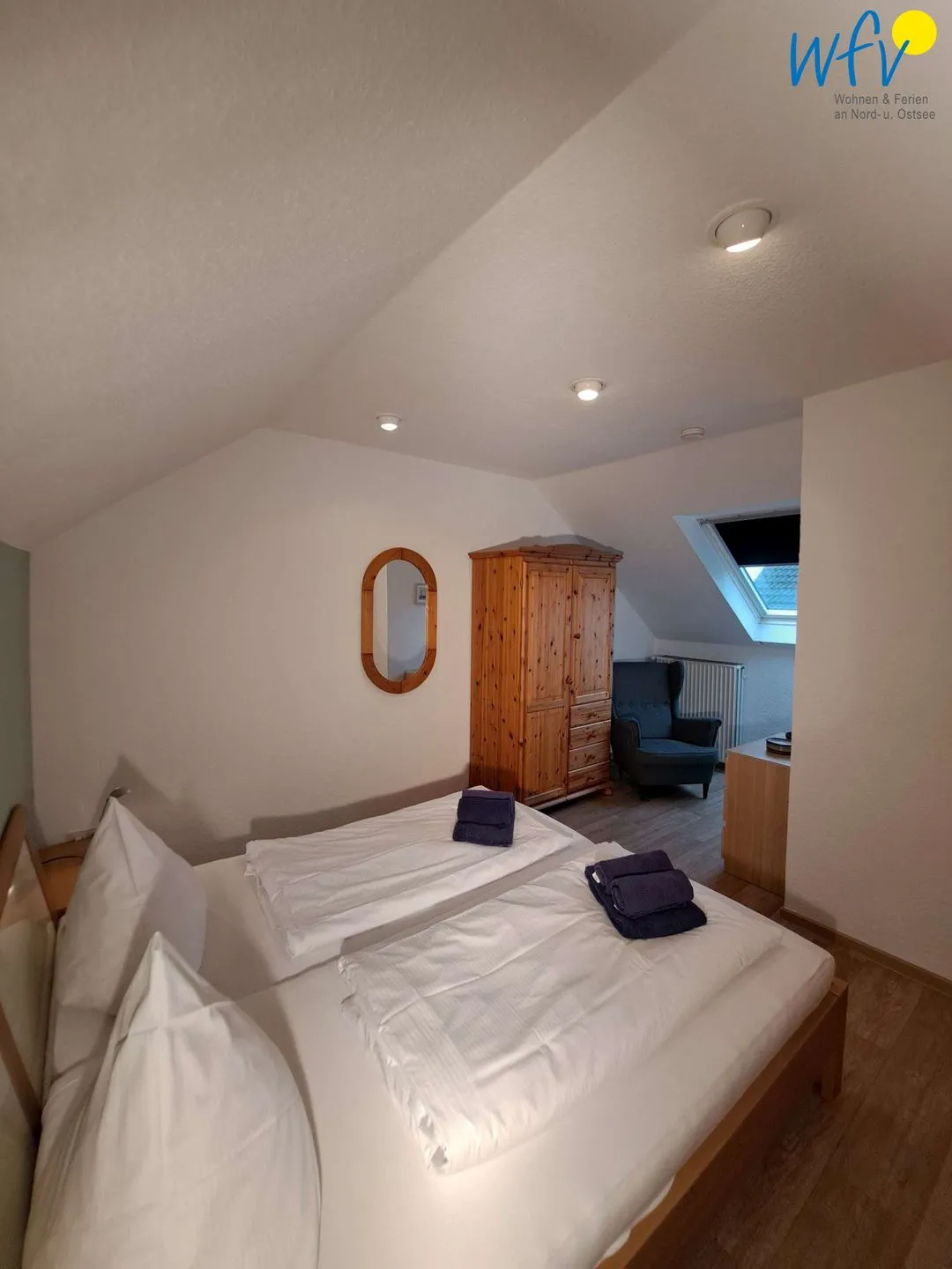 Haus Bonhuis Ferienwohnung Schwalbennest Borkum - Schlafzimmer
