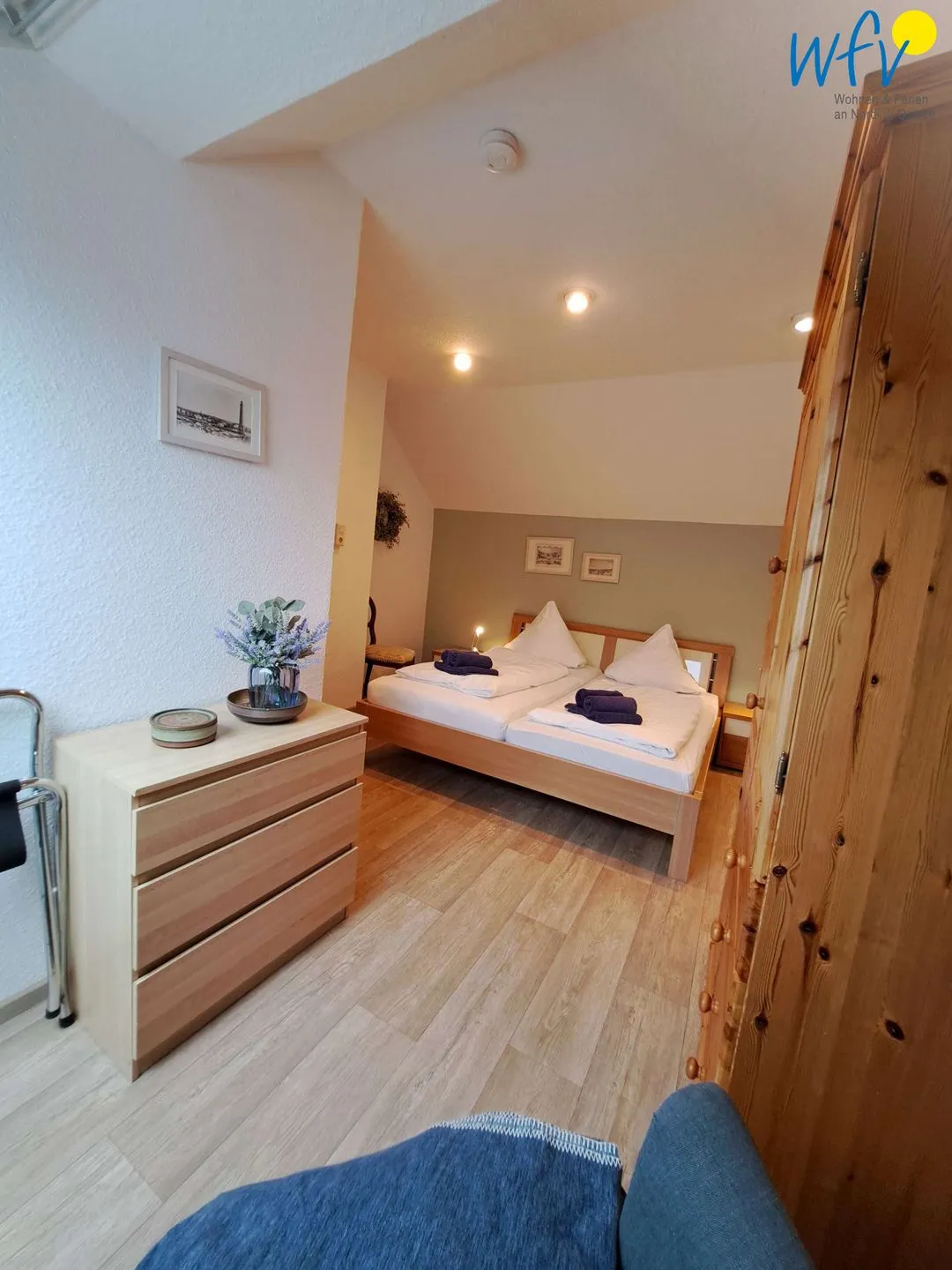 Haus Bonhuis Ferienwohnung Schwalbennest Borkum - Schlafzimmer