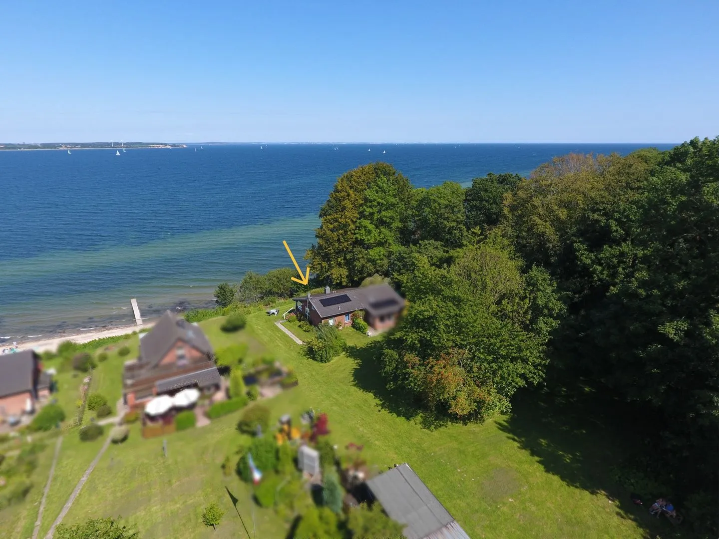 Ferienhaus Hedwigsblick Westerholz - Vogelperspektive