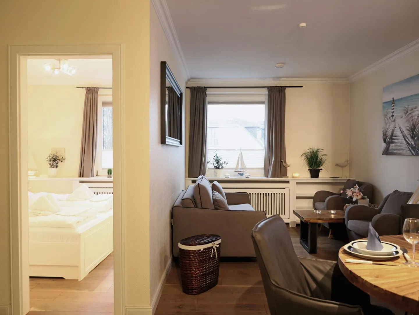 Strandstr. 6, Whg. 7 Westerland - Wohnzimmer