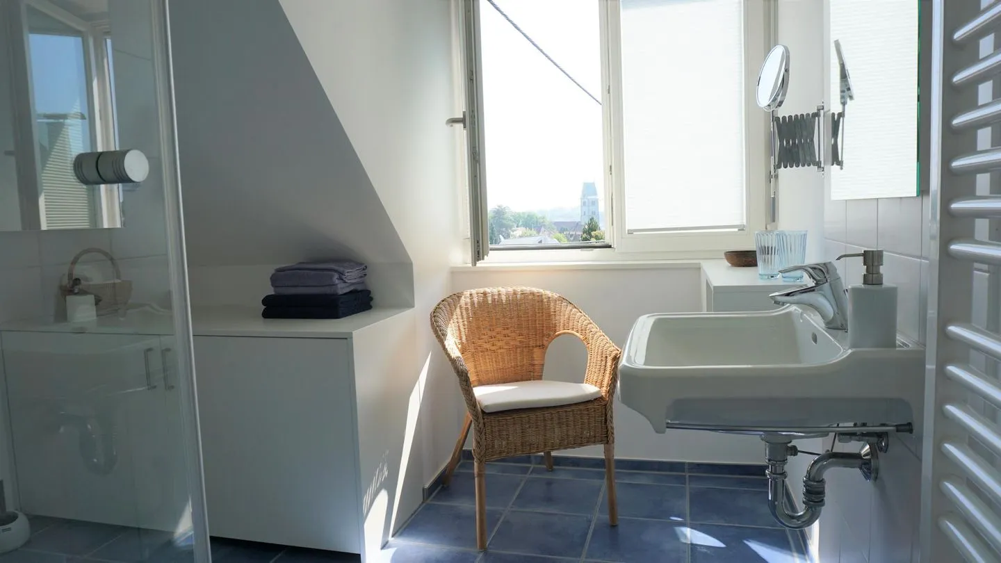 Ferienwohnung Weitsicht Meersburg - Badezimmer