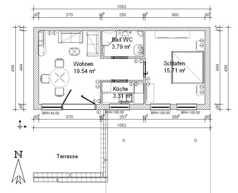  Ferienwohnung Altes Museum  - Grundriss