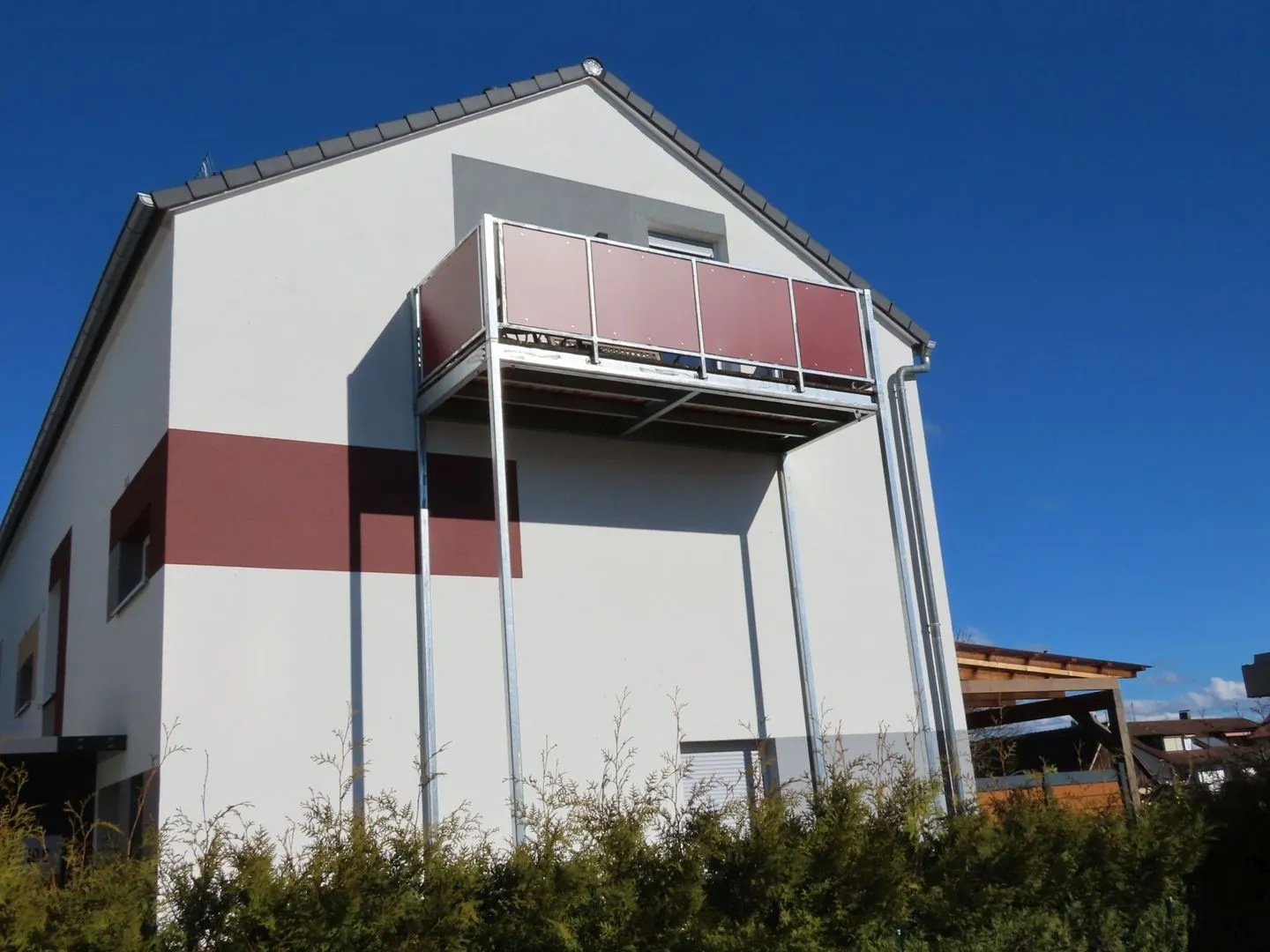 Ferienhaus Sonnenstrahl***** Meersburg - Fassade / Eingang