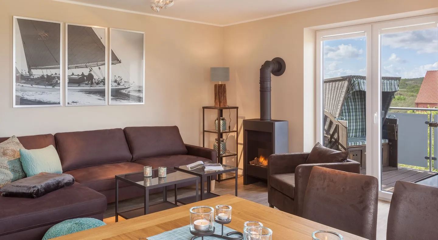Dünenhuus West Juist - Wohnzimmer