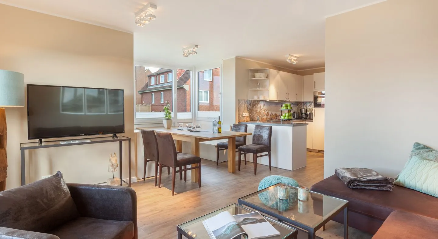 Dünenhuus West Juist - Wohnzimmer