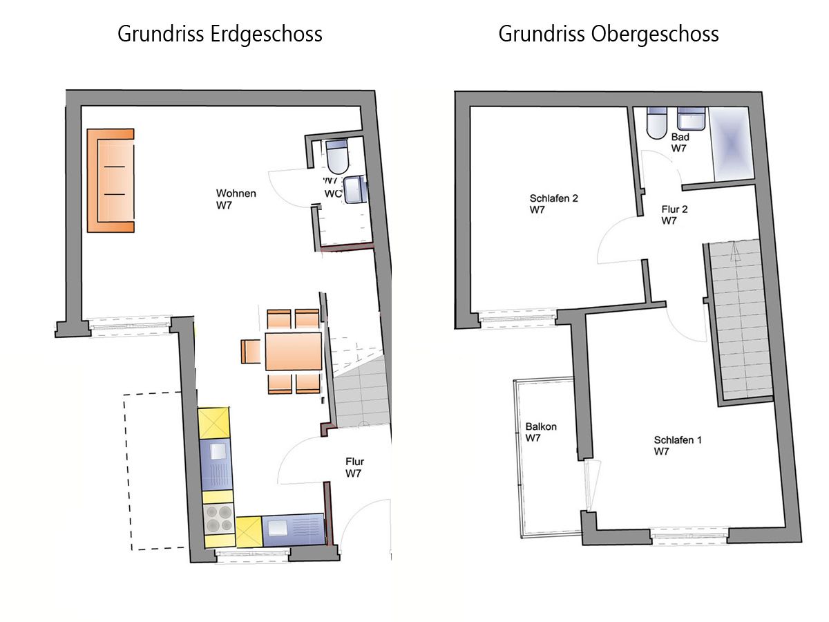  Borkumer Hof - Ferienwohnung 7 - Haus Elisa Borkum - Grundriss