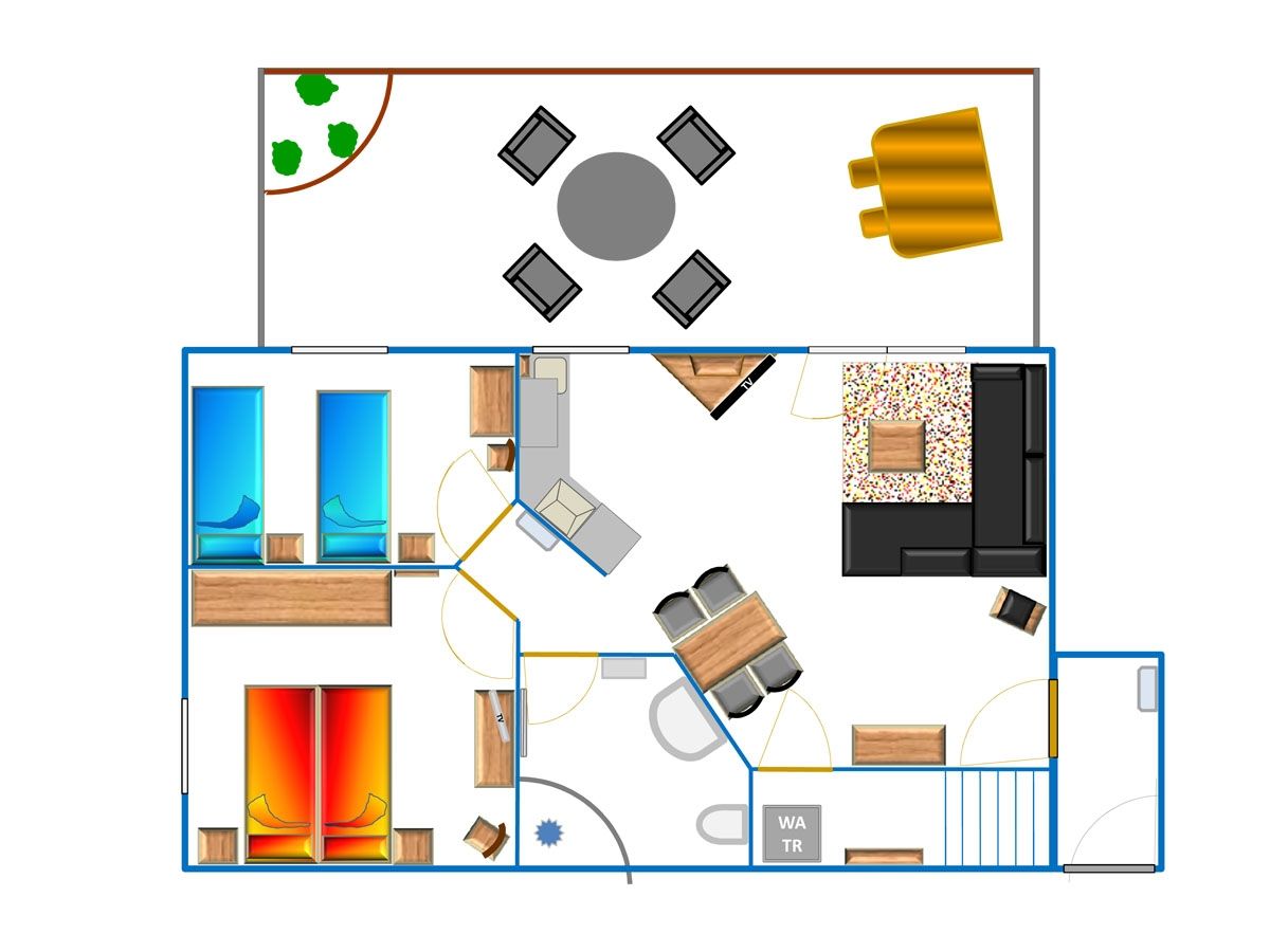  Haus Stella Maris - Ferienwohnung Lichtblick Borkum - Grundriss