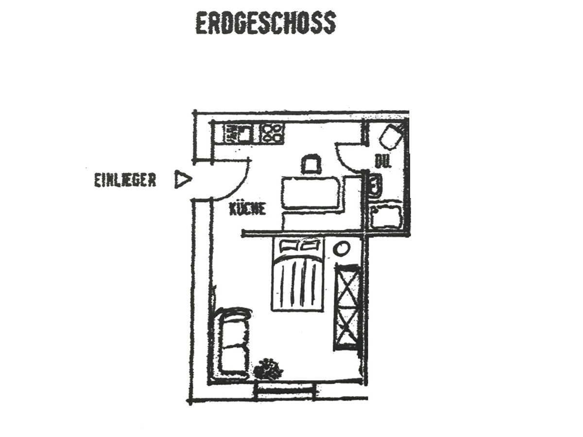 Haus Amelie - Ferienwohnung Lütje Amelie Borkum - Grundriss
