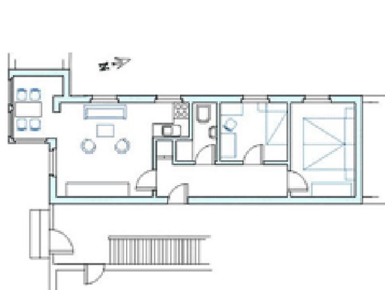  Villa Central - Ferienwohnung Stadtnest Borkum - Grundriss
