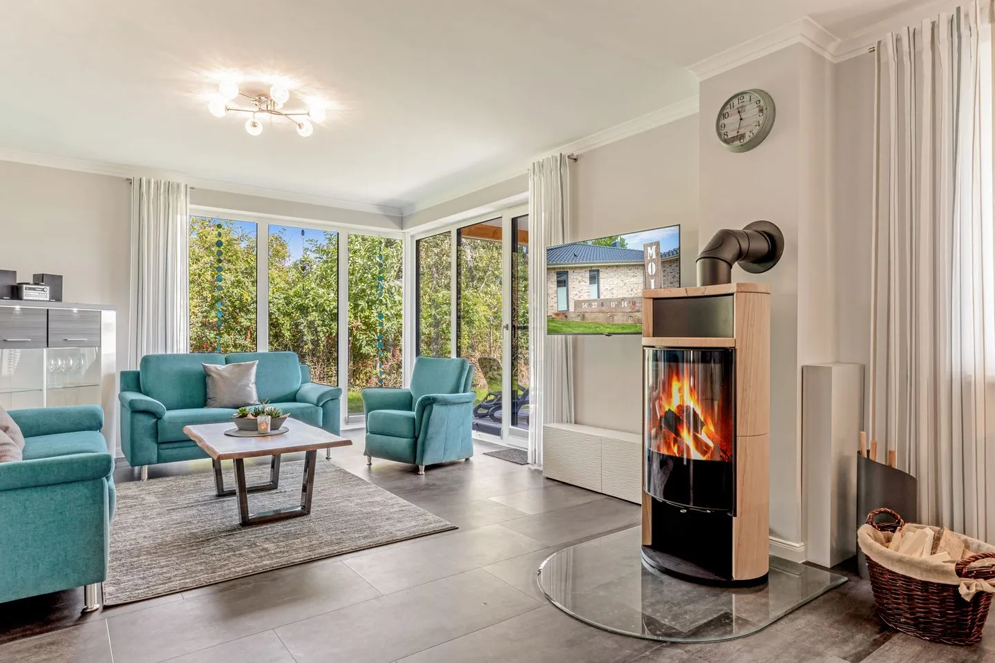 Relax Bungalow Strandperle Fehmarn - Kamin-/Ofen