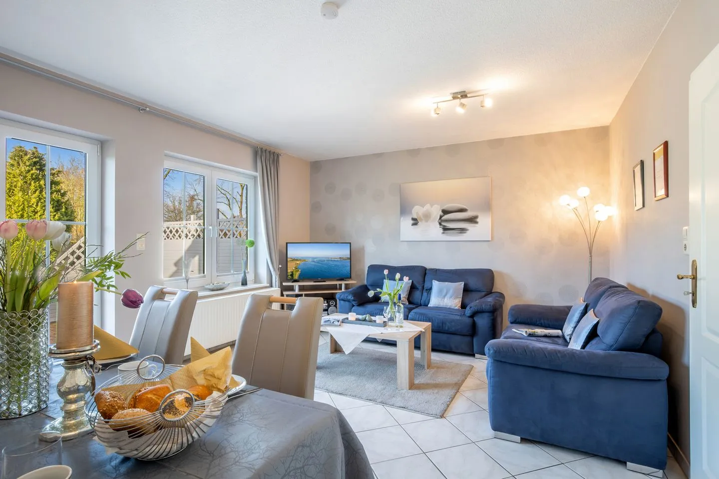 Ferienhaus Nelke Fehmarn - Wohnzimmer