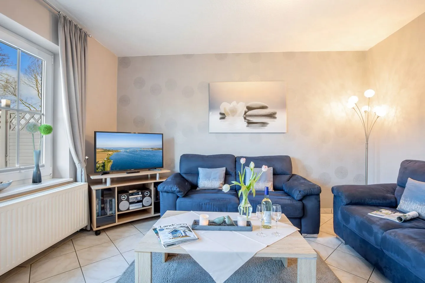 Ferienhaus Nelke Fehmarn - Wohnzimmer