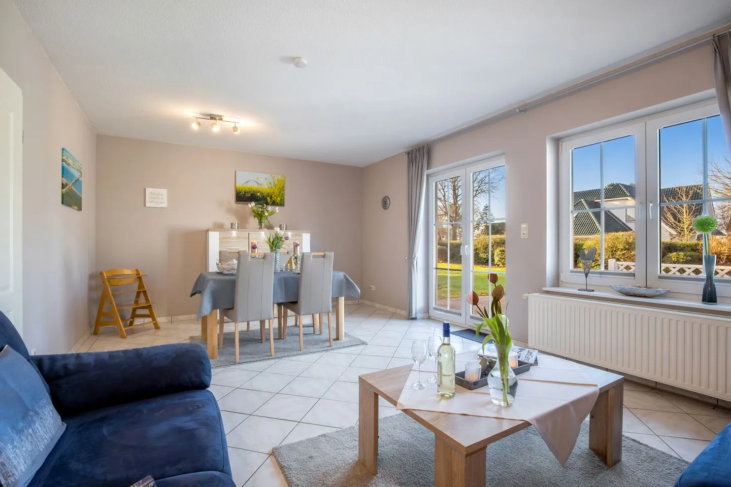 Ferienhaus Nelke Fehmarn - Wohnzimmer