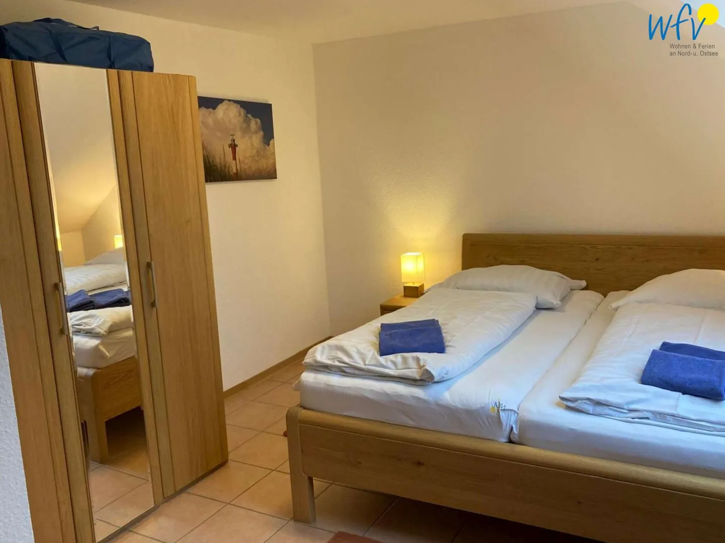 Haus Fregatte Ferienwohnung 1 Wangerooge - Schlafzimmer