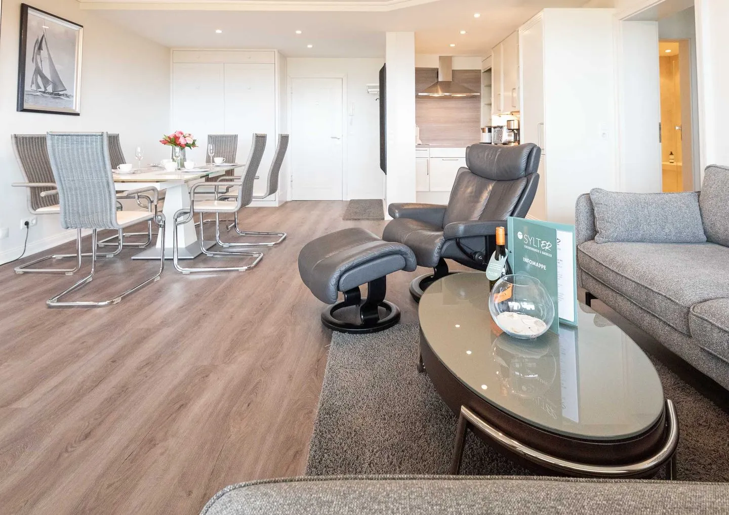 Meerblick - Logenplatz 55 Wenningstedt - Wohnzimmer