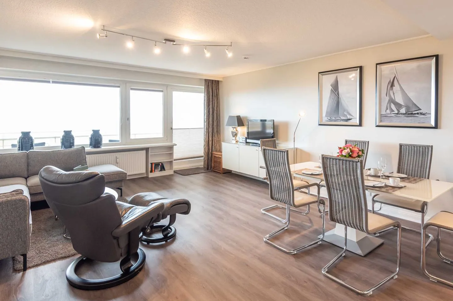 Meerblick - Logenplatz 55 Wenningstedt - Wohnzimmer