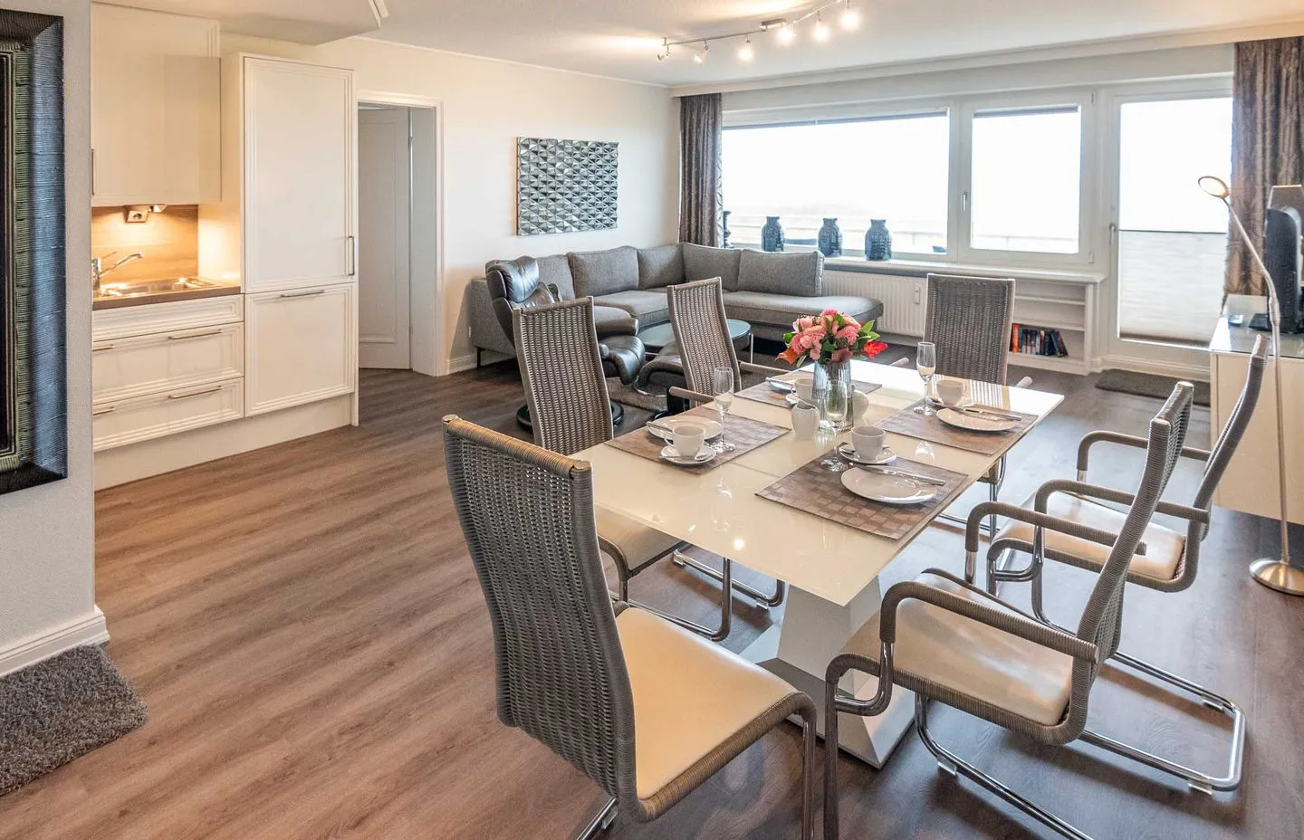 Meerblick - Logenplatz 55 Wenningstedt - Wohnzimmer