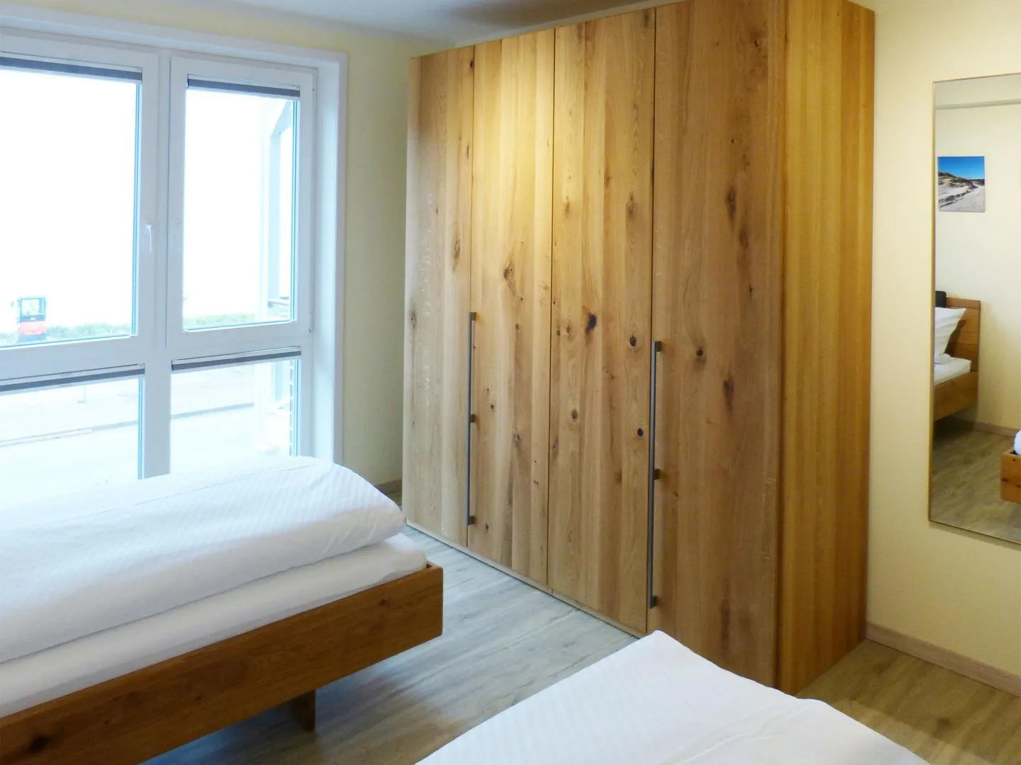 Haus *Weiße Düne* Ferienwohnung *Weiße Düne 5* Wittdün auf Amrum - Schlafzimmer 2 der Ferienwohnung Weiße Düne 5 in Wittdün auf Amrum