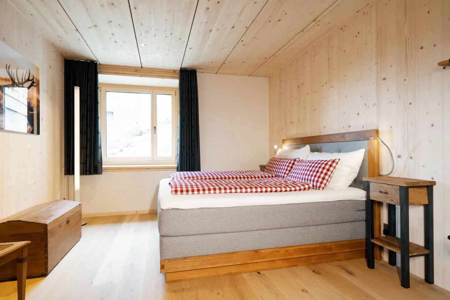 Apartment Strohballenhaus Arvenbüel - Bedroom