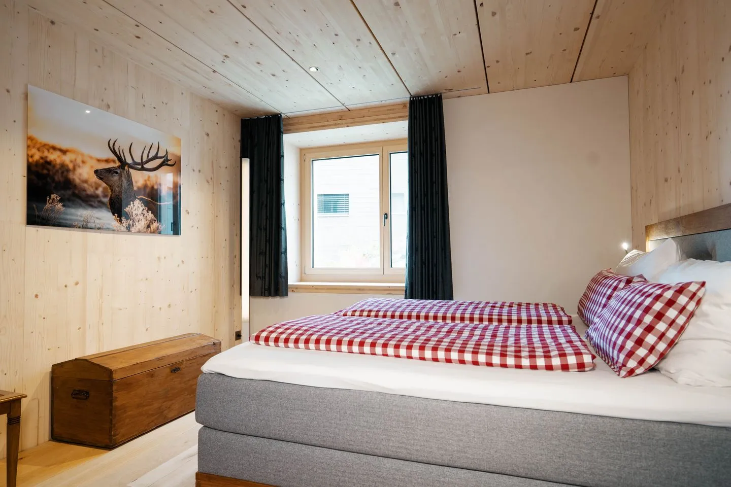 Apartment Strohballenhaus Arvenbüel - Bedroom
