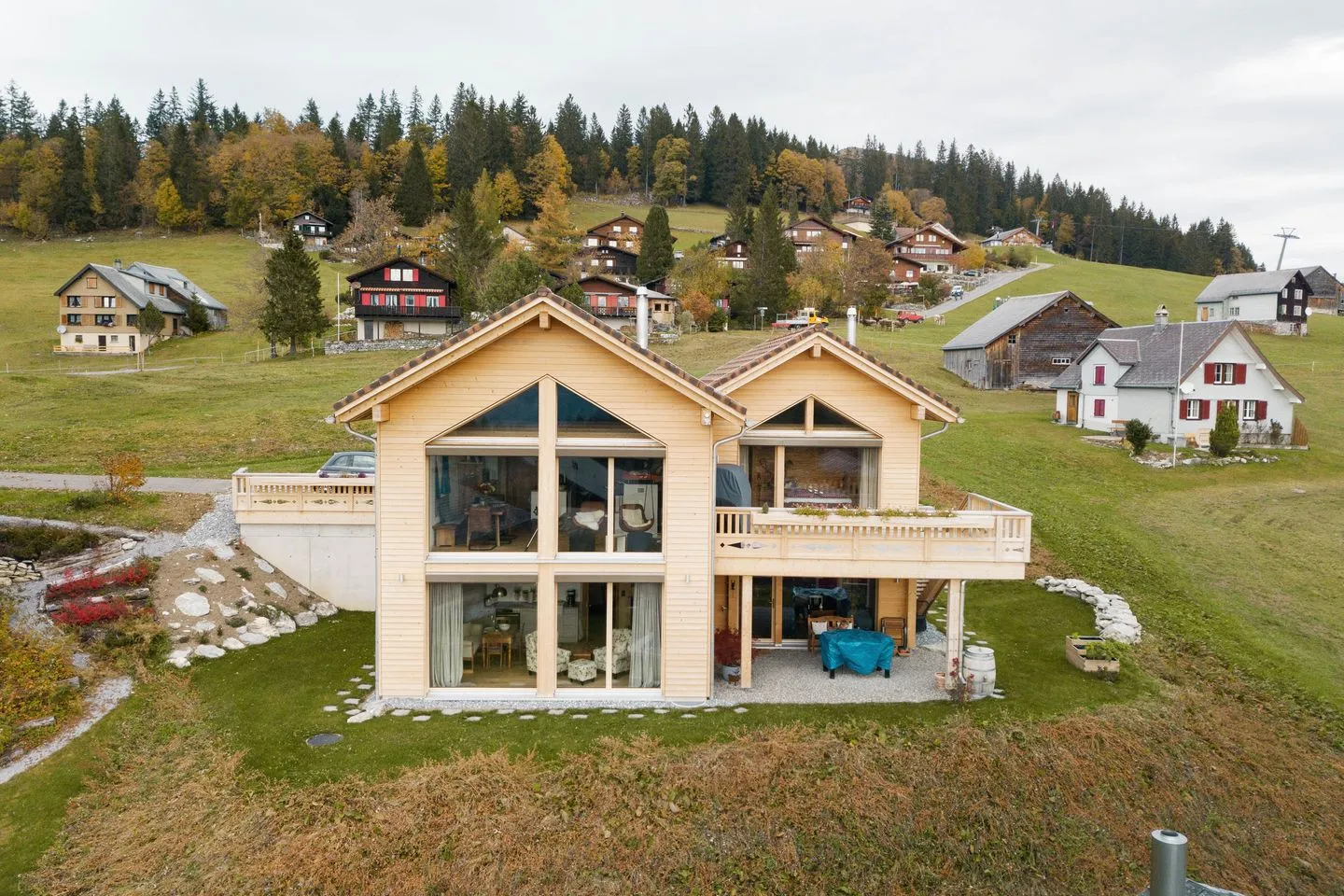 Apartment Strohballenhaus Arvenbüel - Bird's eye view