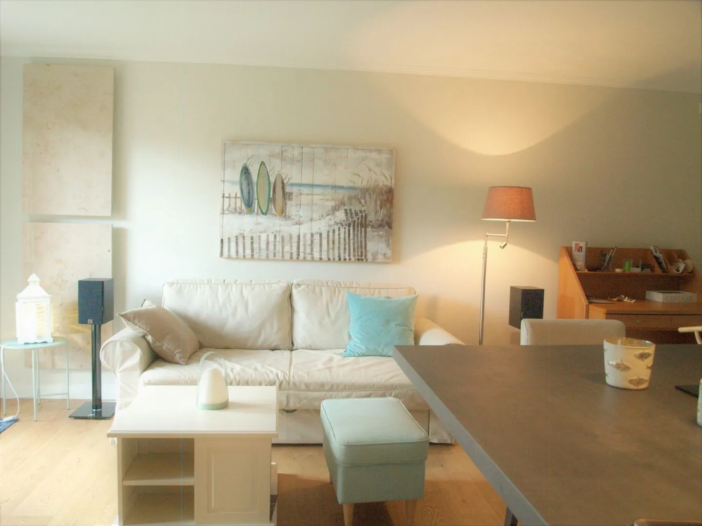 Hus op de Wurth Ferienwohnung Deichblick Dithmarschen - Wohnzimmer