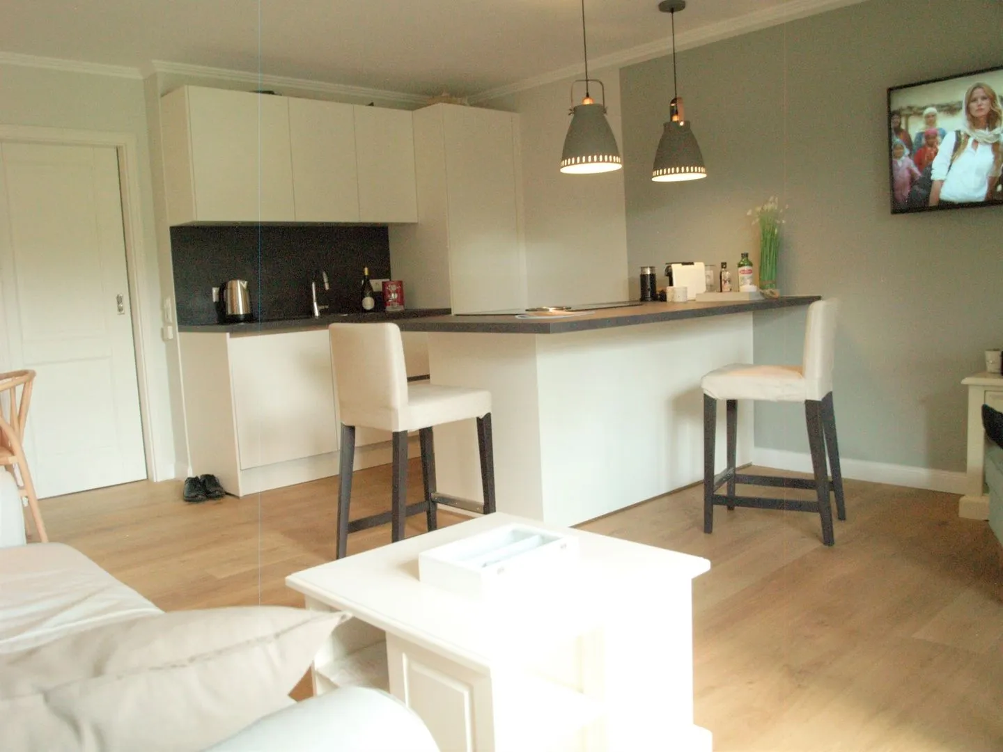 Hus op de Wurth Ferienwohnung Deichblick Dithmarschen - Küche / Küchenzeile