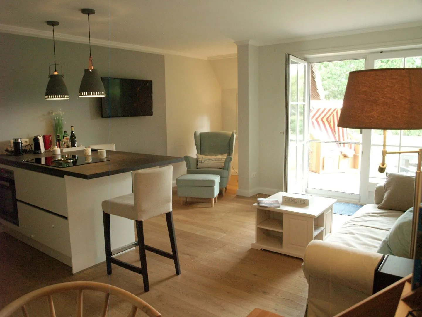 Hus op de Wurth Ferienwohnung Deichblick Dithmarschen - Küche / Küchenzeile