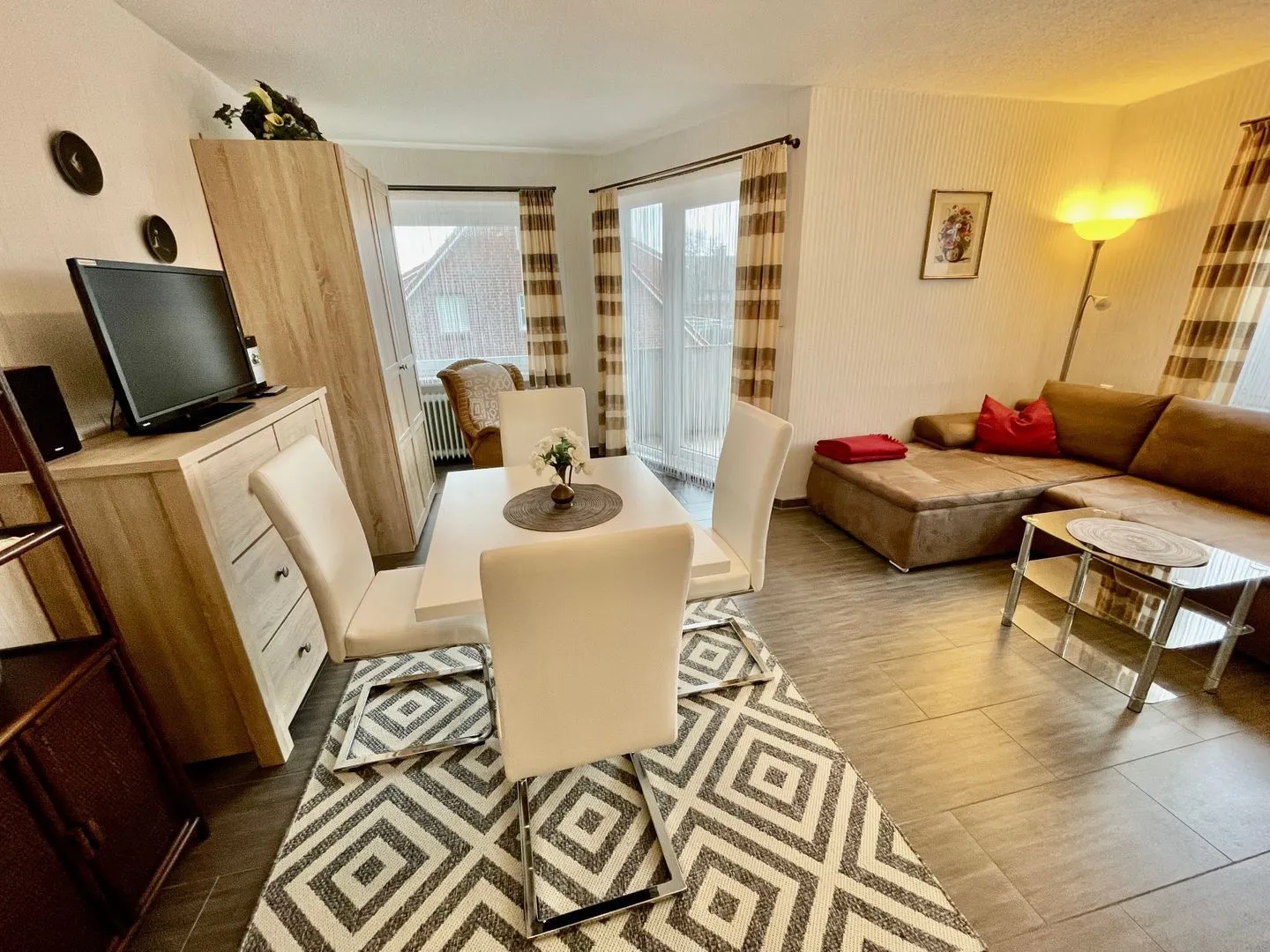 Ferienwohnung Trine Norddeich - Wohnzimmer