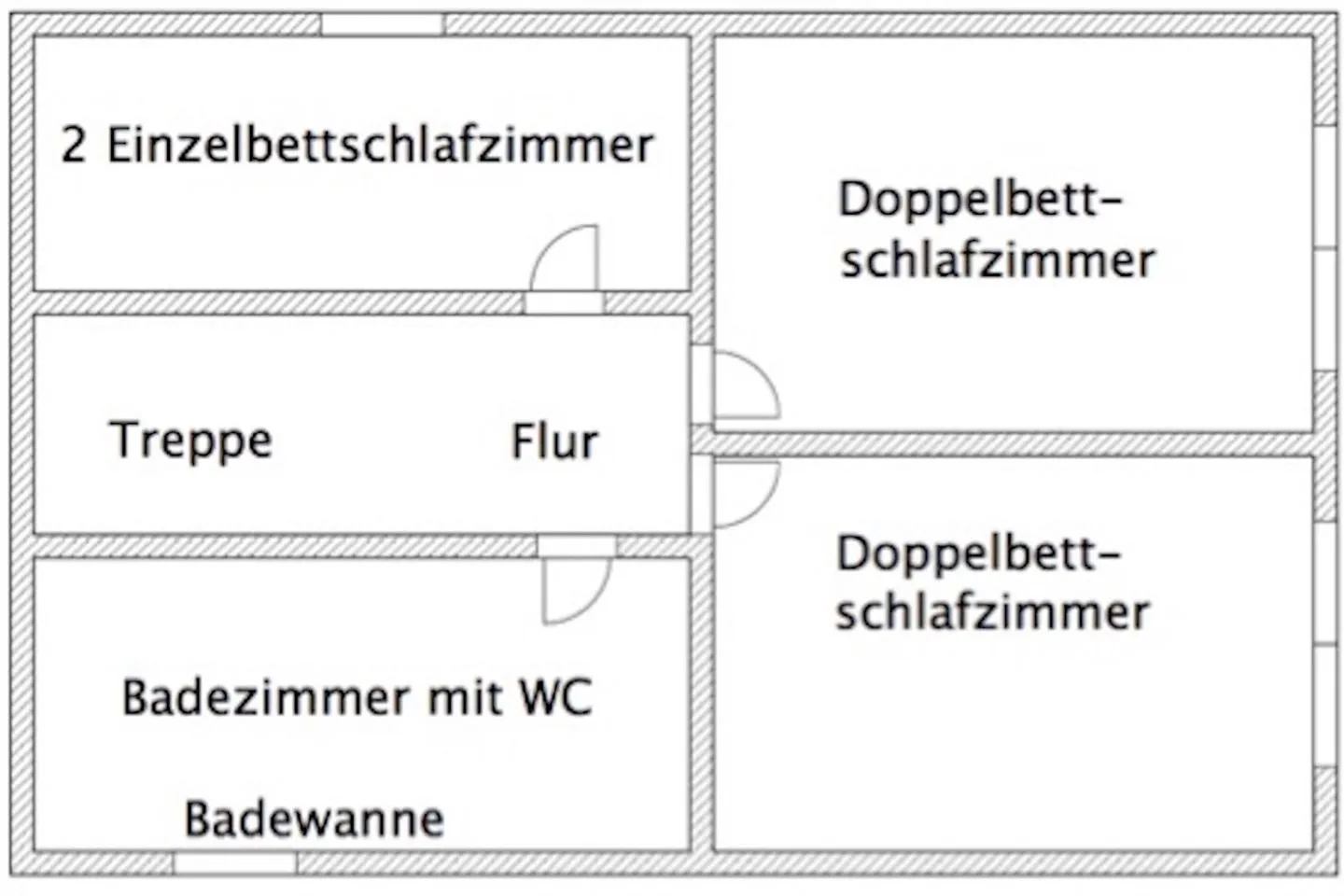 Broderhus Bude Dorf - Grundriss