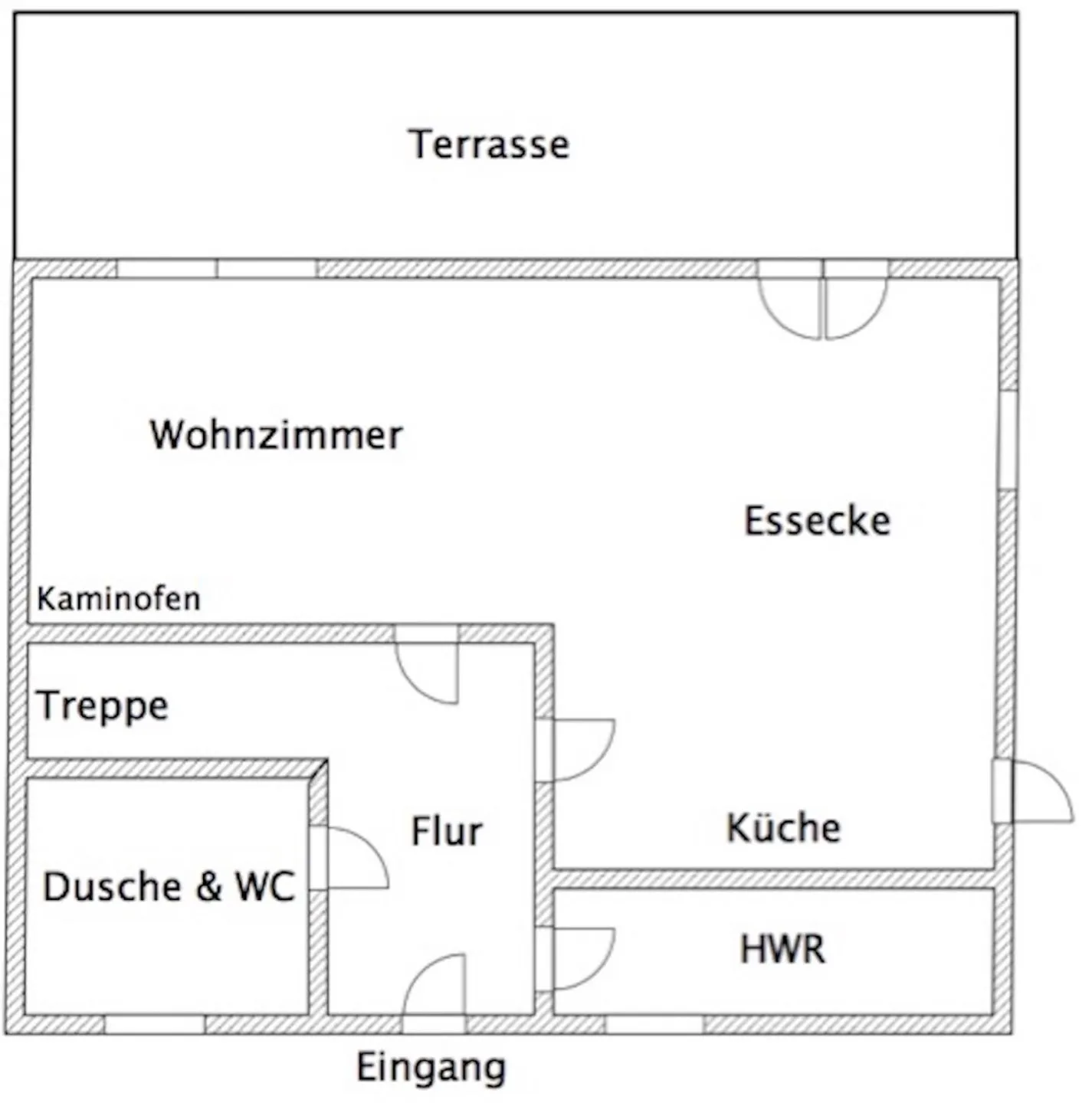 Broderhus Bude Dorf - Grundriss