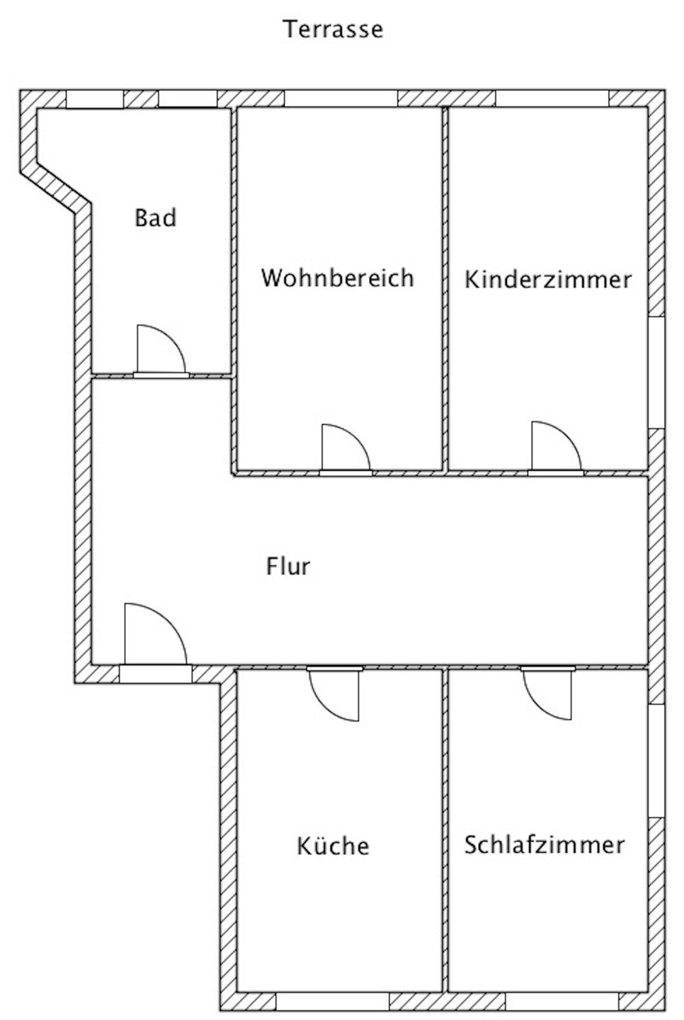 Hus Waterkant 2 Stüürboord EG re. Ording - Grundriss