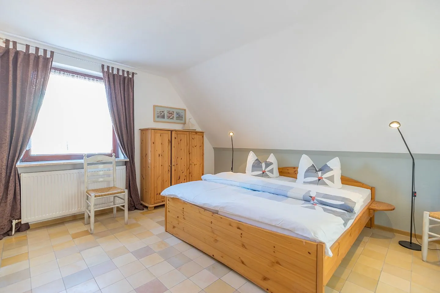 Hus Waterkant 4 Brügge 1. OG re. Ording - Schlafzimmer
