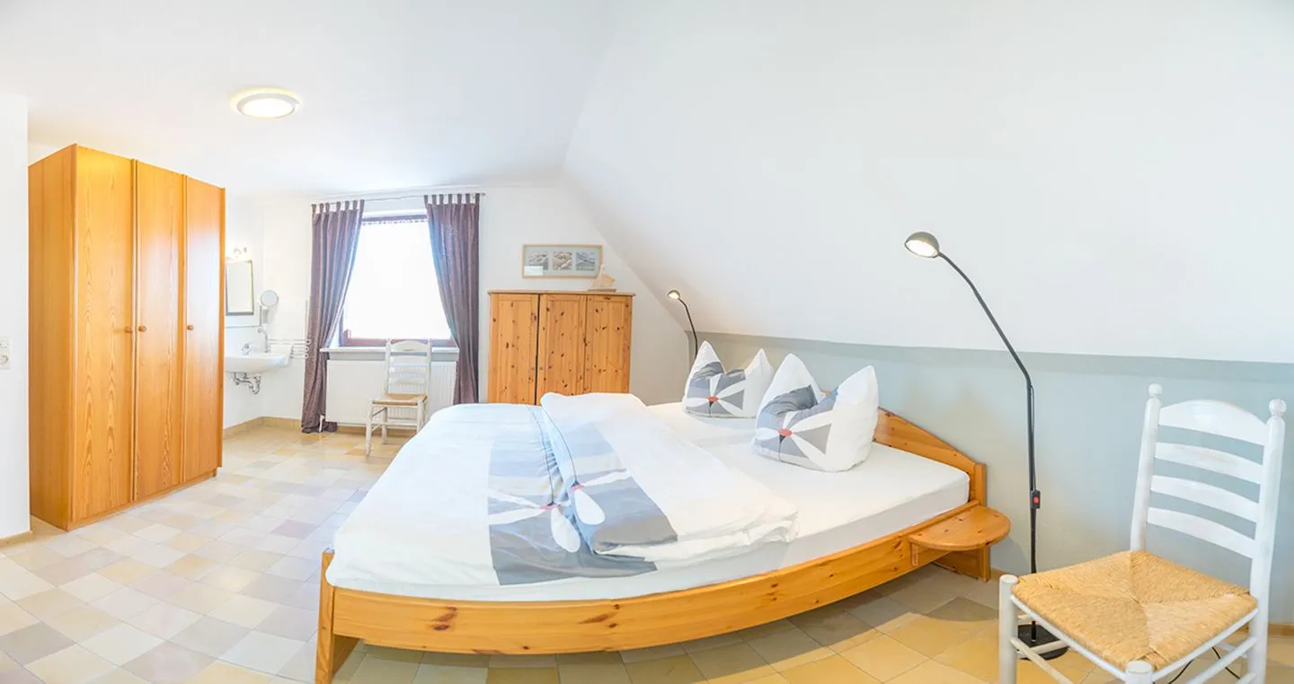 Hus Waterkant 4 Brügge 1. OG re. Ording - Schlafzimmer