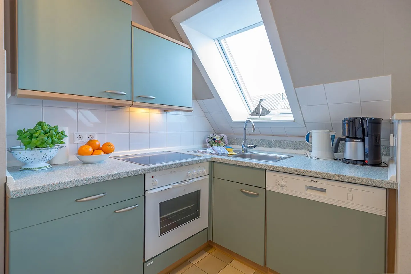 Hus Waterkant 4 Brügge 1. OG re. Ording - Küche / Küchenzeile