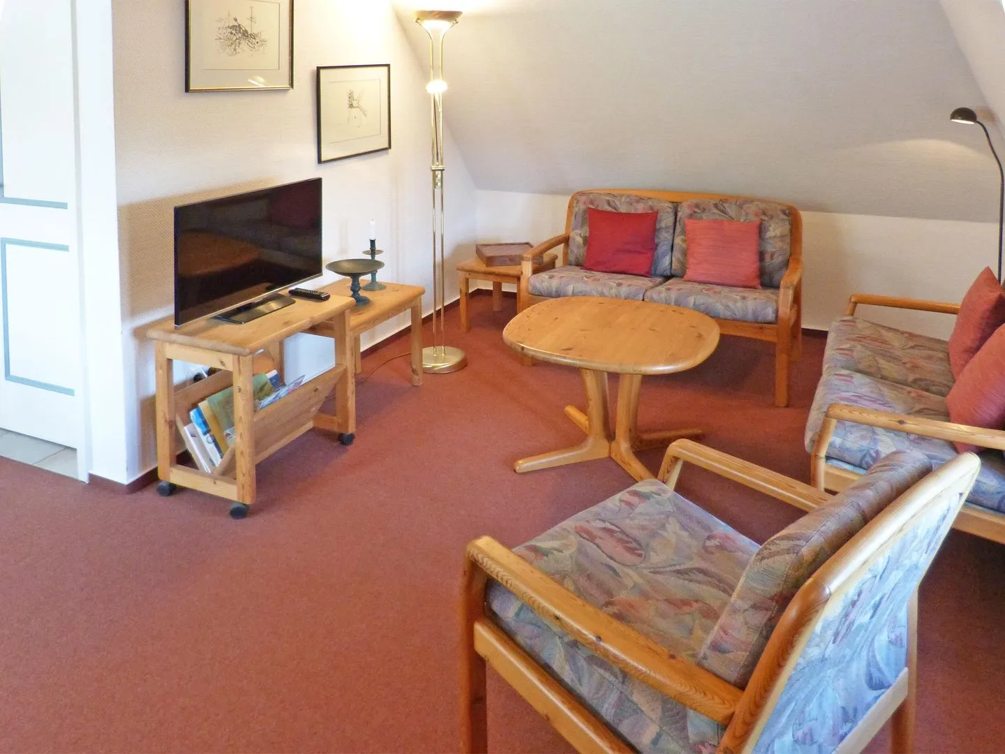 *Sillo´s Hüs 3* Nebel auf Amrum - Wohnzimmer in der Ferienwohnung Sillo´s Hüs 3 in Nebel auf Amrum