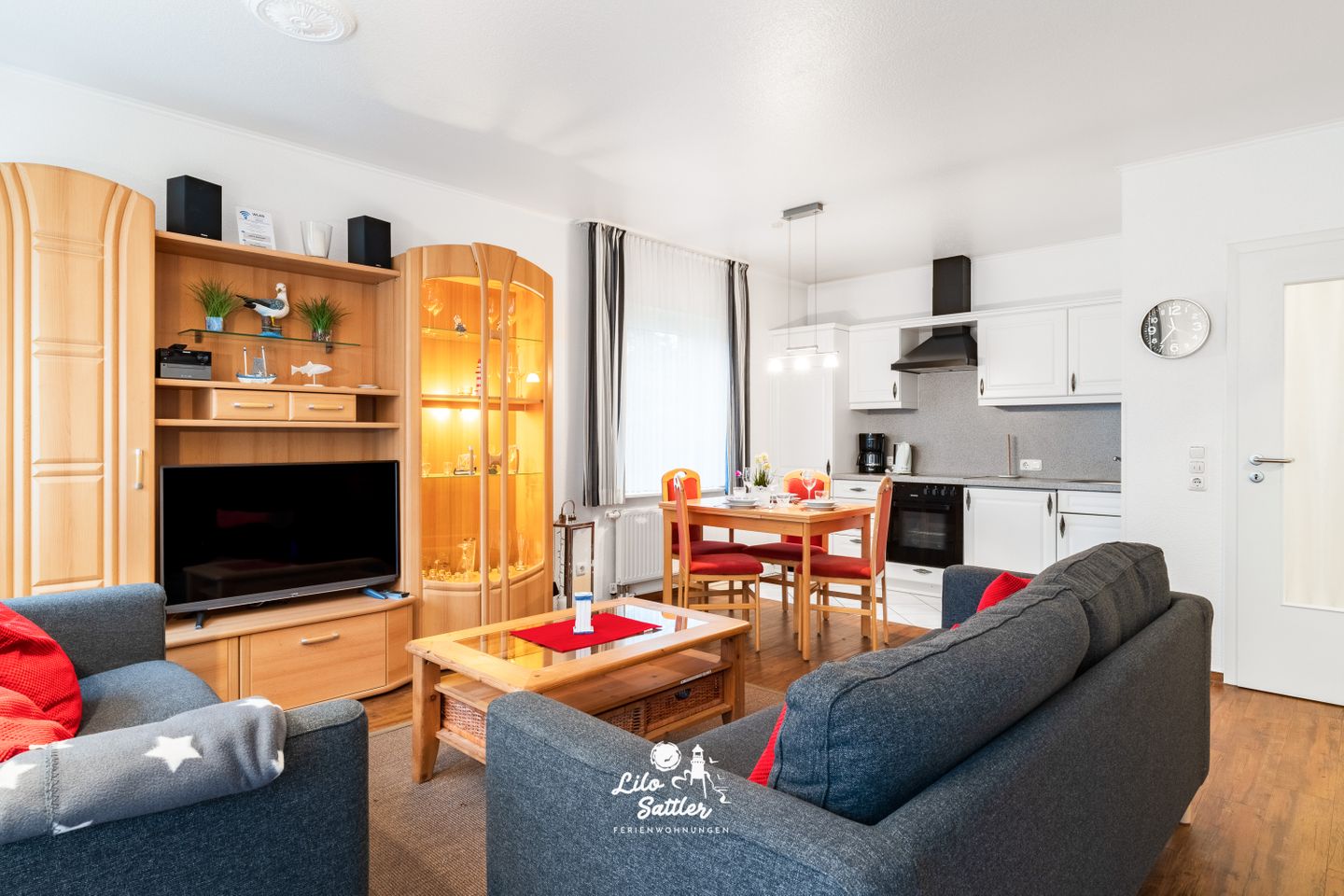 Ferienwohnung Mole Wohnzimmer