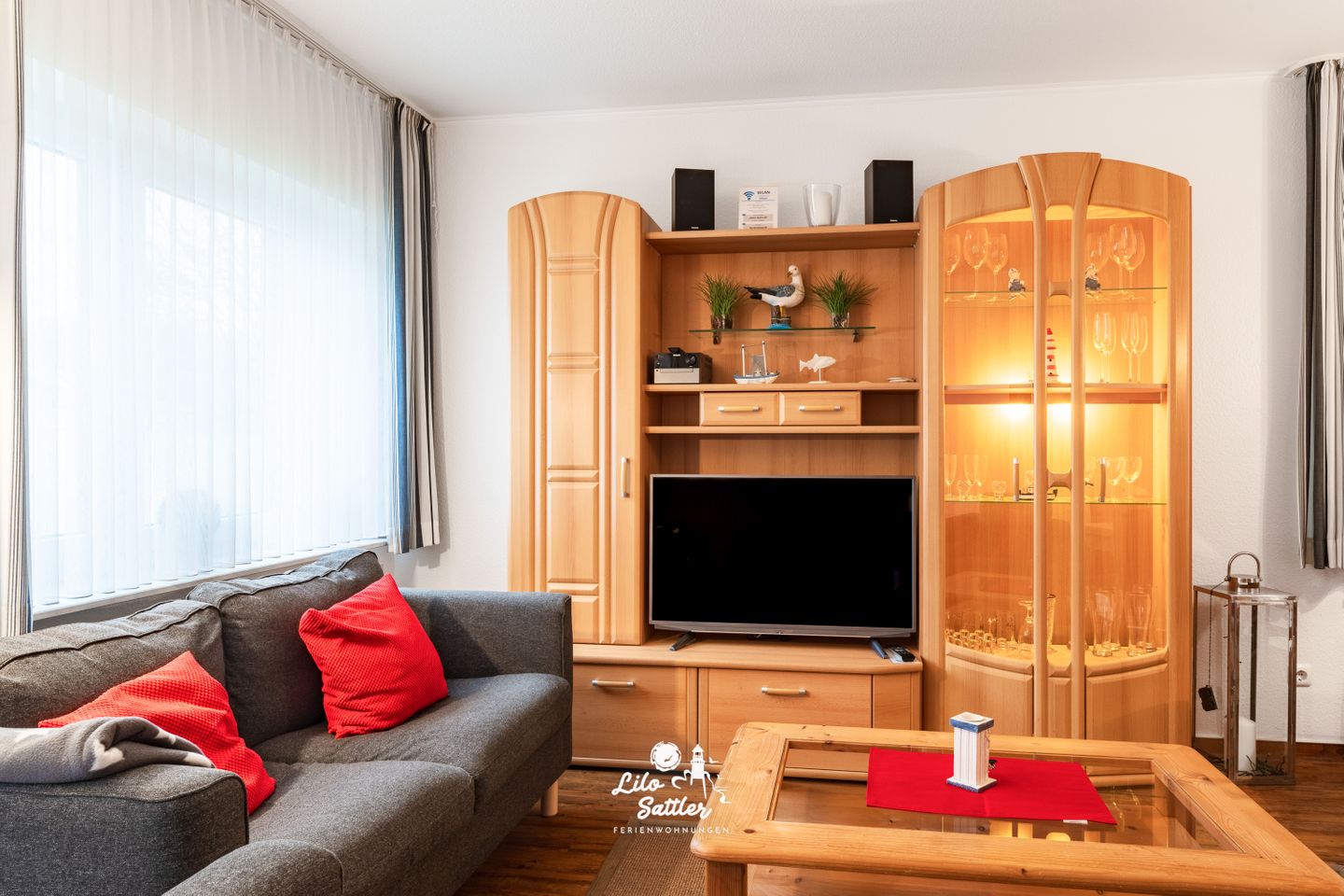 Ferienwohnung Mole Wohnzimmer
