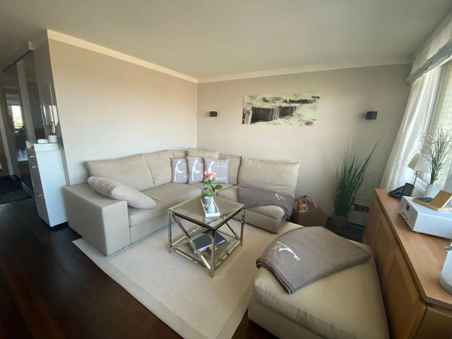 Ferienwohnung Brandenburgerstr. 11 - Dühne16 mit kleinem Meerblick Westerland - Wohnzimmer