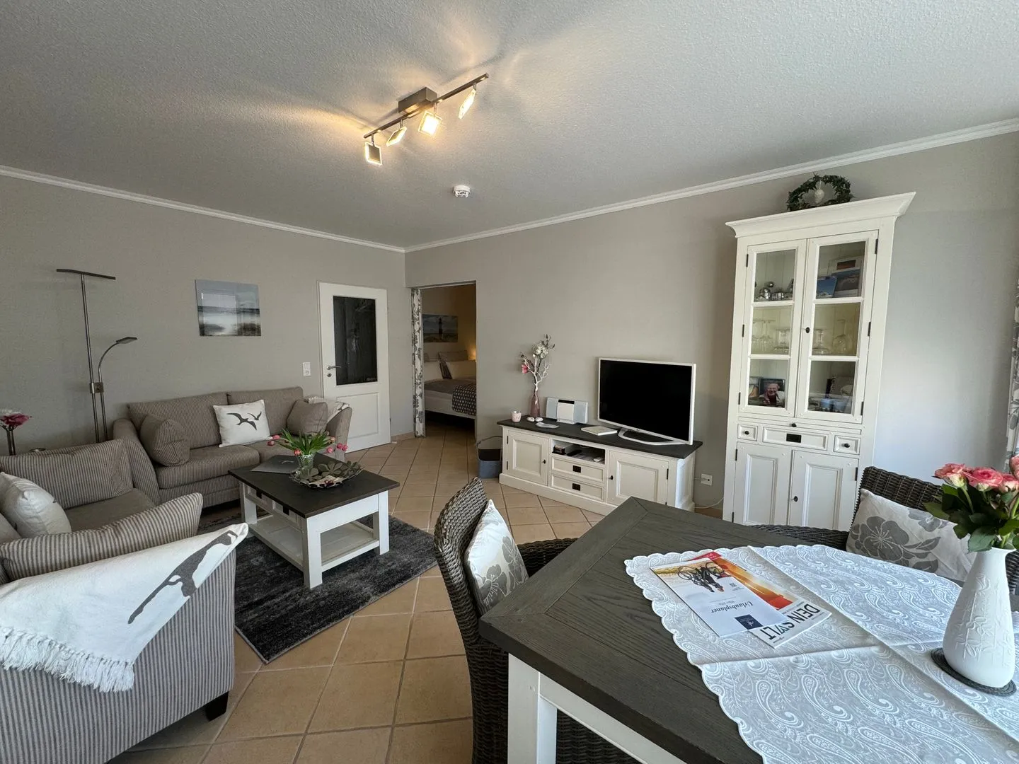 Ferienwohnung im Haus Strandstr.22 Strandläufer- App. 51 Westerland - Wohnzimmer