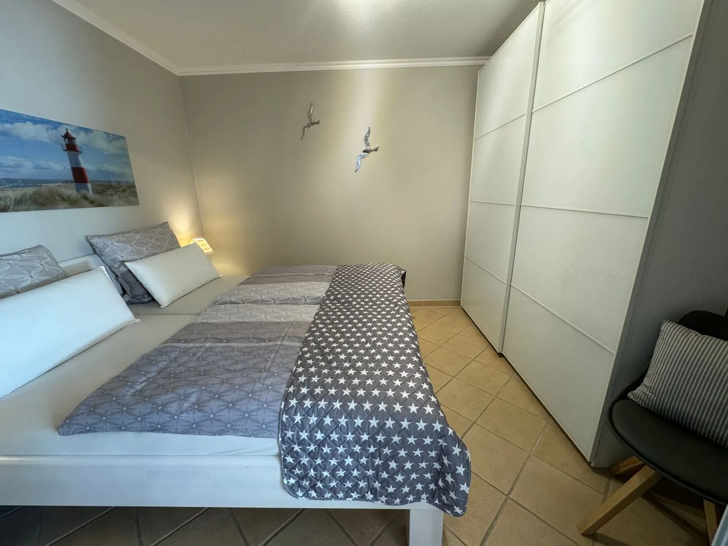 Ferienwohnung im Haus Strandstr.22 Strandläufer- App. 51 Westerland - Schlafzimmer