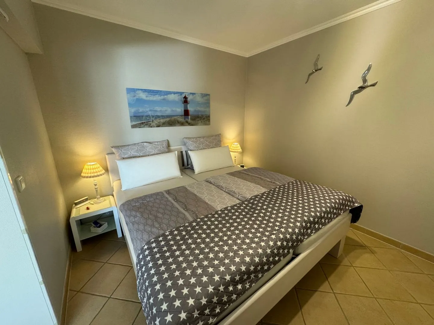 Ferienwohnung im Haus Strandstr.22 Strandläufer- App. 51 Westerland - Schlafzimmer